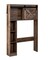Bathroom Storage Cabinet with Sliding Barn Door Rustic Brown Over the Toilet